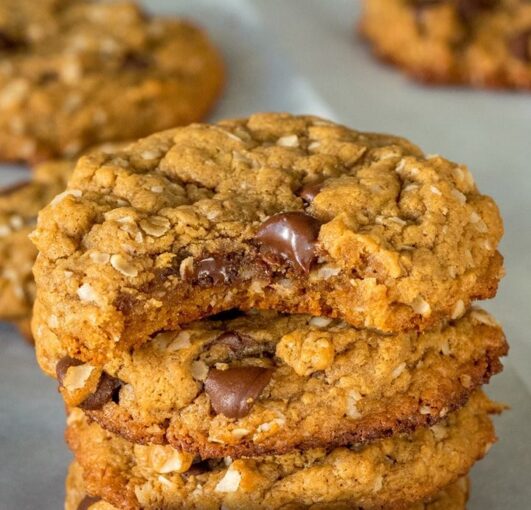 GlutenFree Peanut Butter Chocolate Chip Oat Cookies foodvigor