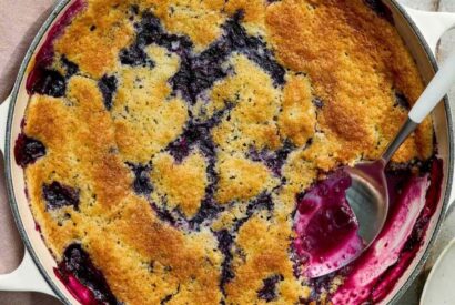 Thumbnail for Lemon-Blueberry Magic Pudding Cake