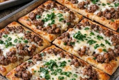 Thumbnail for Oven-Baked 4-Ingredient Beef Flatbread Squares