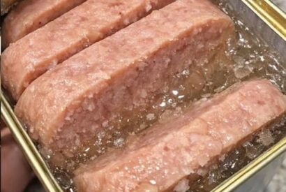 Thumbnail for I opened a can of Spam and found it sitting in a clear jelly. Is that normal or did it go bad